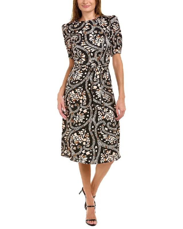 Style Upgrade London Times Jacquard Midi Dress