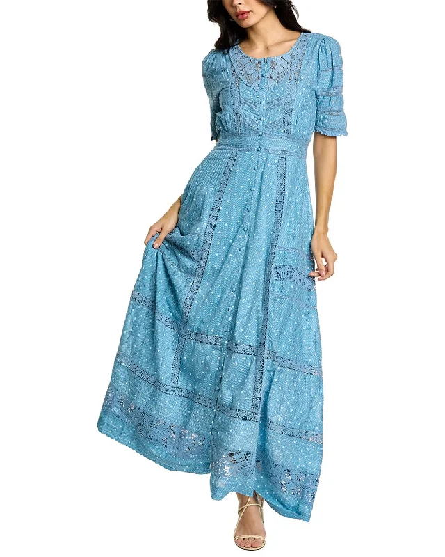 Affordable Women's Clothing Online LoveShackFancy Victorian Maxi Dress