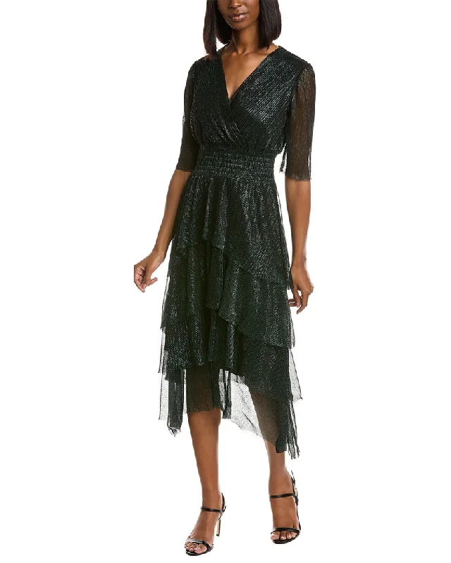 Mega Sale MAISON TARA Lurex Crinkle Midi Dress