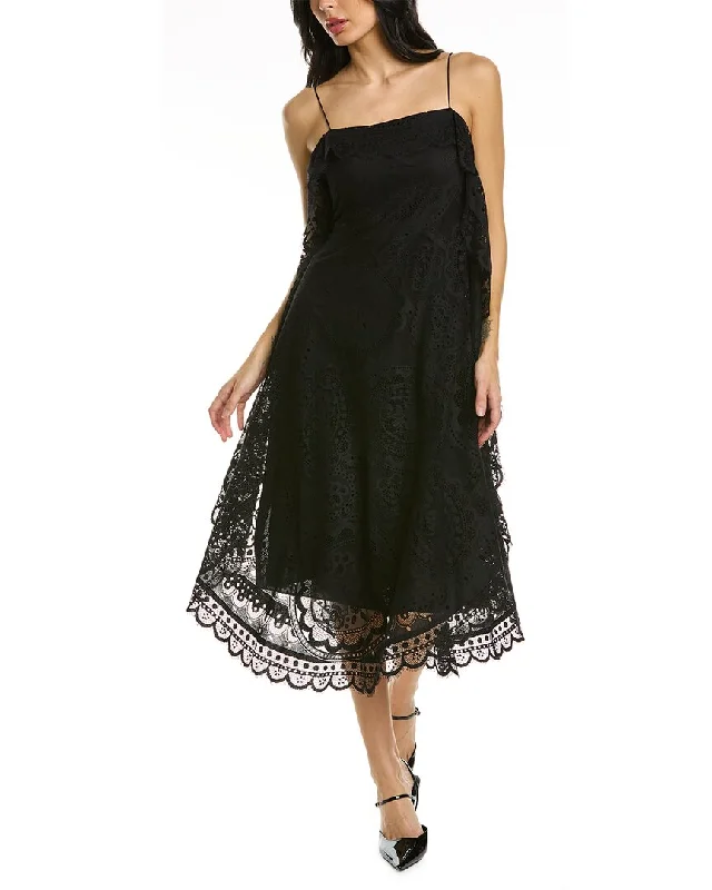 Casual Fashion Trends for Women Rebecca Taylor Doily Lace Midi Dress