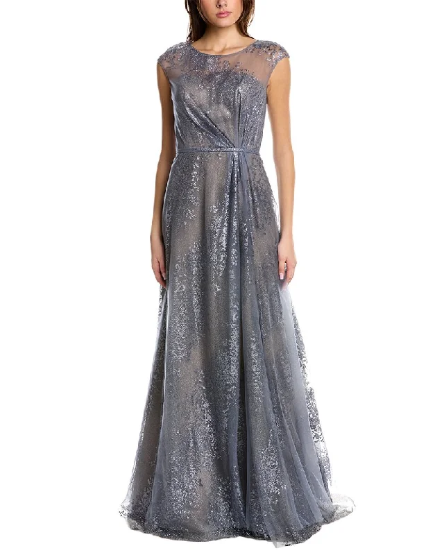 Modern Women's Wardrobe Essentials Rene Ruiz Glitter A-Line Gown