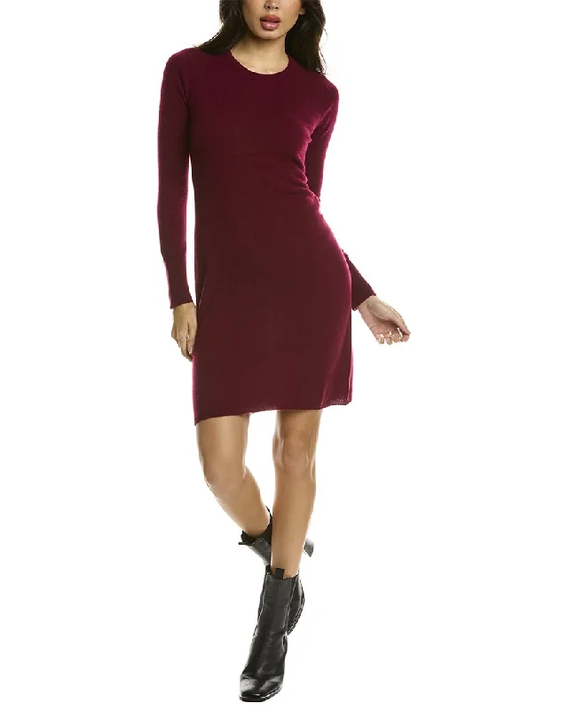 Elevate Your Wardrobe sofiacashmere Cashmere Crewneck Jersey Dress