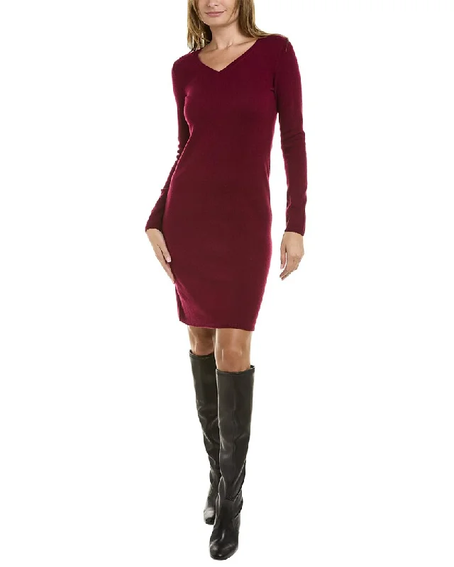 Stylish Looks sofiacashmere V-Neck Cashmere Sweaterdress