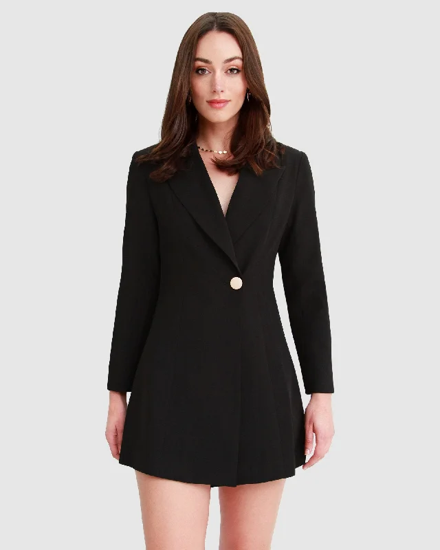 Women's Clothing for All Occasions The Avenue Blazer Dress - Black -Final Sale