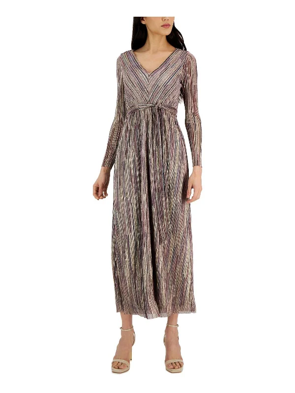 Everyday Women's Fashion Trends Womens Metallic Long Maxi Dress